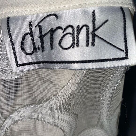 Vintage D Frank glass button top-medium - Picture 6 of 6